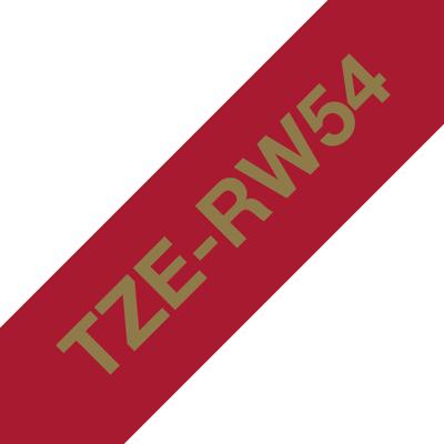 Labeltape brother ptouch tzerw54 24mm wijnrood Labeltape brother ptouch tzerw54 24mm wijnrood