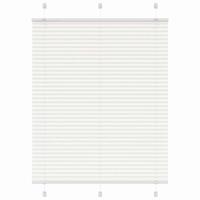 VidaXL Plissé rolgordijn 110x100cm stofbreedte 109,4cm polyester wit - thumbnail