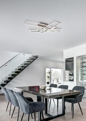 Trio Nikkel plafondlampCorso design - R64423107