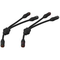 Monacor CBA-30/SW Audio Adapterkabel [1x Cinch-stekker - 2x Cinch-koppeling] 0.25 m - thumbnail