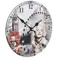 Wandklok vintage stijl Marilyn Monroe 30 cm - thumbnail