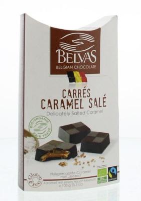 Belvas Puur met licht gezouten caramel bio 100 Gram