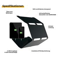 SunnyBag Sunbooster 28 146A_01 Lader op zonne-energie Laadstroom zonnecel 2000 mA 28 W - thumbnail