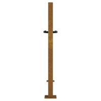 Poort 105x105 cm bamboe-ontwerp cortenstaal - thumbnail