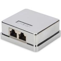 Digitus DN-93713 Netwerkdoos Opbouw (op muur) CAT 6A 2 poorten Zwart - thumbnail