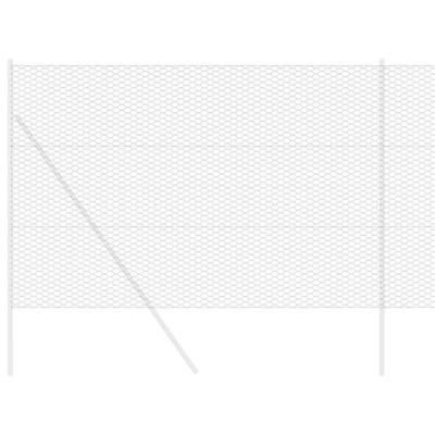 VidaXL Hexagon hek grijs 1,5 x 10 m pvc