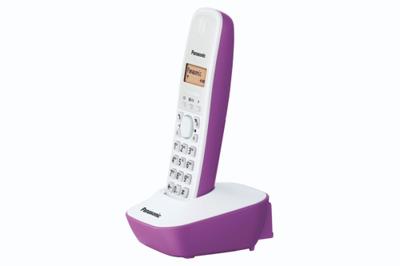 Panasonic KX-TG1611FRF Solo Draadloos antwoordapparaat Wit Paars - thumbnail