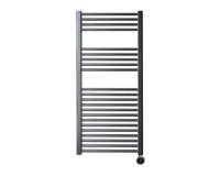 Radiator Sanicare Snode 111,8 x 45 cm Gunmetal Thermostaat Chroom Rechtsonder - thumbnail