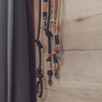 Verstelbare hondenriem Trixie Be Nordic Zwart Zand S/M - thumbnail