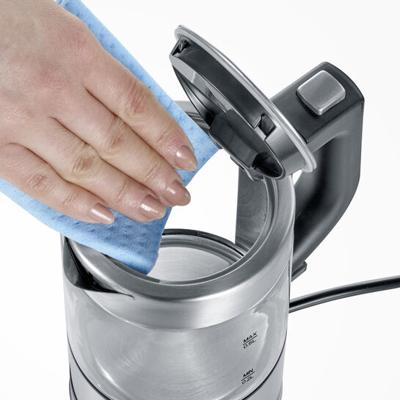 Severin 3472 Waterkoker Snoerloos, Oververhittingsbeveiliging Aantal/Volume: 0.5 l RVS (geborsteld), Zwart - thumbnail