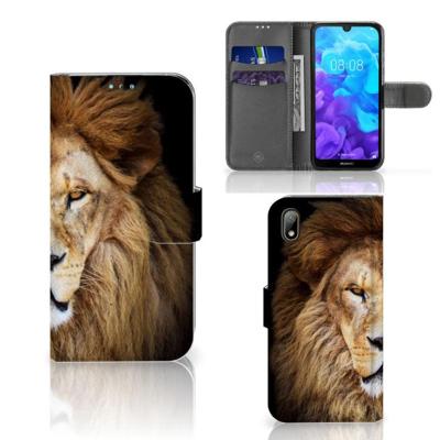 Huawei Y5 (2019) | Telefoonhoesje | Met pasjeshouder | Leeuw