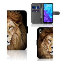 Huawei Y5 (2019) | Telefoonhoesje | Met pasjeshouder | Leeuw - thumbnail