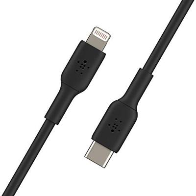 Belkin USB-C/Lightning-kabel (iPhone-snellaadkabel voor iPhone 14 en ouder) Boost Charge MFi-gecertificeerde USB-C-kabel voor iPhone (zwart, 1 m)