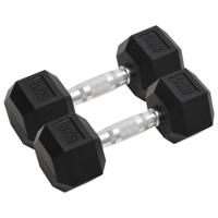 VidaXL Halters 2 st 16 kg totaal gietijzer - thumbnail