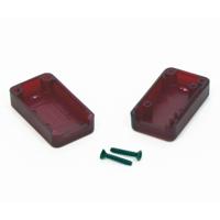 Hammond Electronics 1551USB1TRD USB-behuizing 35 x 20 x 15.5 ABS Transparant, Rood 1 stuk(s) - thumbnail