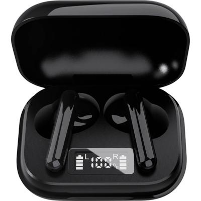 Denver TWE-38 In Ear oordopjes Bluetooth Zwart Indicator voor batterijstatus