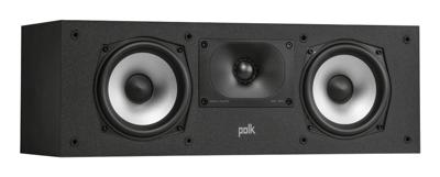 Polk Audio Monitor XT30 Hoge Resolutie Center Channel Luidspreker, Center Speaker met Hi-Res Gecertificeerde Prestaties, Dolby Atmos-gecertificeerd en DTS:X-compatibel - Zwart