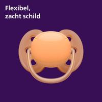 Philips Avent Fopspeen Soft Cognac Green +0m - thumbnail