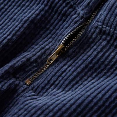 VidaXL Kinderrok met zakken ribfluweel 104 marineblauw