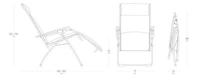 Lafuma All In One Relaxstoel - thumbnail