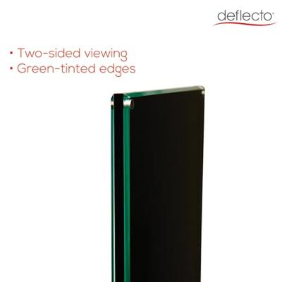 Deflecto 692056-A4S Folderhouder, Vloerstatief Zilver DIN A4 1 stuk(s) Aantal vakken: 2 (l x b x h) 330 x 330 x 1422 mm