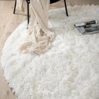 Nohr Rond Vloerkleed 'Sambath' 200cm, kleur Wit - thumbnail