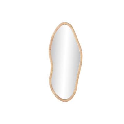 Wandspiegel Home ESPRIT Natuurlijk Kristal Rotan Scandi 53 x 4 x 125 cm
