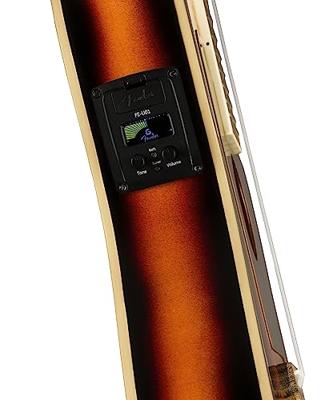 Fender Fullerton Jazzmaster Uke WN Tortoiseshell Pickguard 3-Color Sunburst elektrisch-akoestische ukelele
