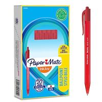 Balpen Paper Mate Inkjoy 100RT medium rood | 20 stuks - thumbnail