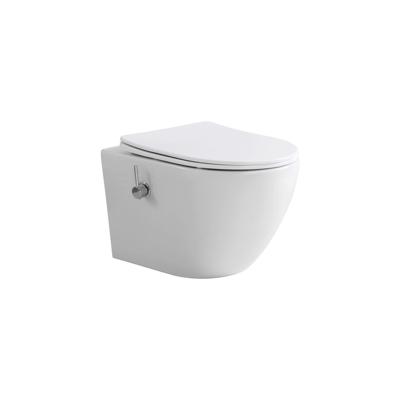 Wandcloset BWS Tado Pro met Bidetkraan Tornado Spoeling Glans Wit 52.5 cm (incl. Zitting)