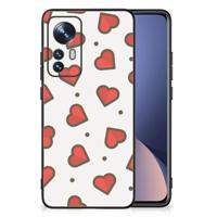 Xiaomi 12 | 12X Back Case Hearts - thumbnail