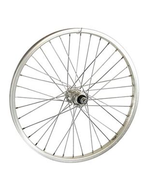 HH Achterwiel 20x1.75 zwart enkevoudig freewheel
