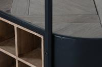 Flessenrek Home ESPRIT Zwart Natuurlijk Metaal Spar 90 x 36 x 150 cm - thumbnail