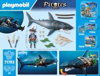 PLAYMOBIL Pirates reuzenhaai met piraat 71793 - thumbnail