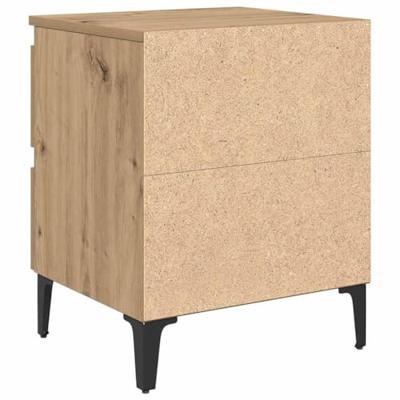 Nachtkastje 2 pcs artisanaal eikenkleurig 40 x 35 x 50 cm