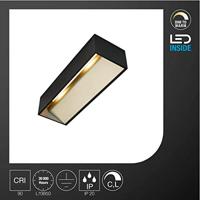 SLV Led wandspotLogs In L 19w - 2000-3000K - 30cm zwart met goud - 1002928 - thumbnail
