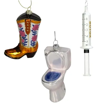 Kerstbal Pakket Fun - 3 stuks