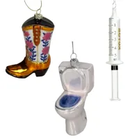 Kerstbal Pakket Fun - 3 stuks - thumbnail