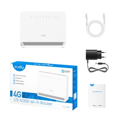 Draadloze router CUDY LT400E_EU Wi-Fi 300 Mbps 2.4 GHz 4G LTE SIM - thumbnail