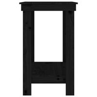 werkbank 80x50x80 cm massief grenenhout zwart - thumbnail