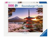 Puzzel van 1000 stukjes Kersenbloesems van de berg Fuji, volwassenen en kinderen, vanaf 14 jaar, puzzel van hoge kwaliteit, 12000582, Ravensb - thumbnail