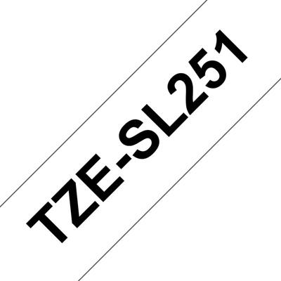 Brother TZESL251 Labeltape zelflaminerend Tapekleur: Wit Tekstkleur: Zwart 24 mm 8 m Brother TZESL251 Labeltape zelflaminerend Tapekleur: Wit Tekstkleur: Zwart 24 mm 8 m
