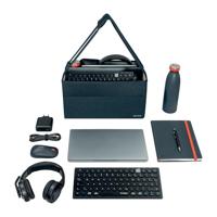 Opbergtas Leitz gestoffeerd 200x210x355mm grijs - thumbnail