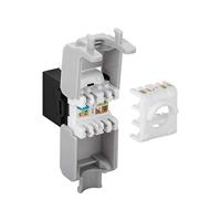 Goobay Goobay 90692 Keystone Modul RJ45 Kupplung CAT6 A Verbinder RJ 45 Stecker Schwarz RJ45-inbouwmodule Keystone CAT 6A 1 stuk(s) - thumbnail