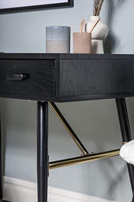 Nohr Bureau 'Frisco' 110 x 60cm, kleur Zwart Nohr Bureau 'Frisco' 110 x 60cm, kleur Zwart