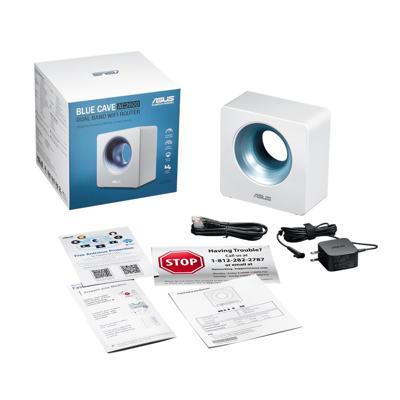 ASUS Blue Cave AC2600 draadloze router Dual-band (2.4 GHz / 5 GHz) Gigabit Ethernet Zilver
