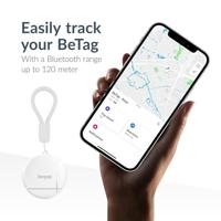 Beeep BeTag Find My Tracker White & Keychain White - 3 pack - thumbnail