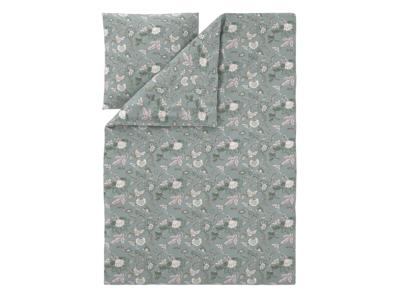 LIVARNO Satijnen dekbedovertrek 140 x 200 cm (Groen)