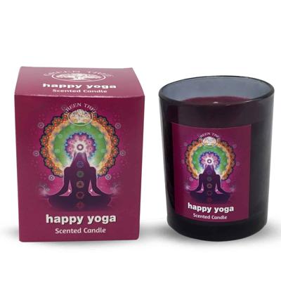 Green Tree Geurkaars Happy Yoga (210 gram) Green Tree Geurkaars Happy Yoga (210 gram)