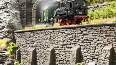 NOCH 58062 H0 Tunnelportaal 2-sporig Hardschuim model - thumbnail